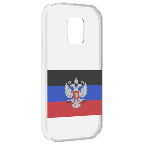 Чехол MyPads герб флаг ДНР-1 для UleFone Power Armor 14 / 14 Pro задняя-панель-накладка-бампер