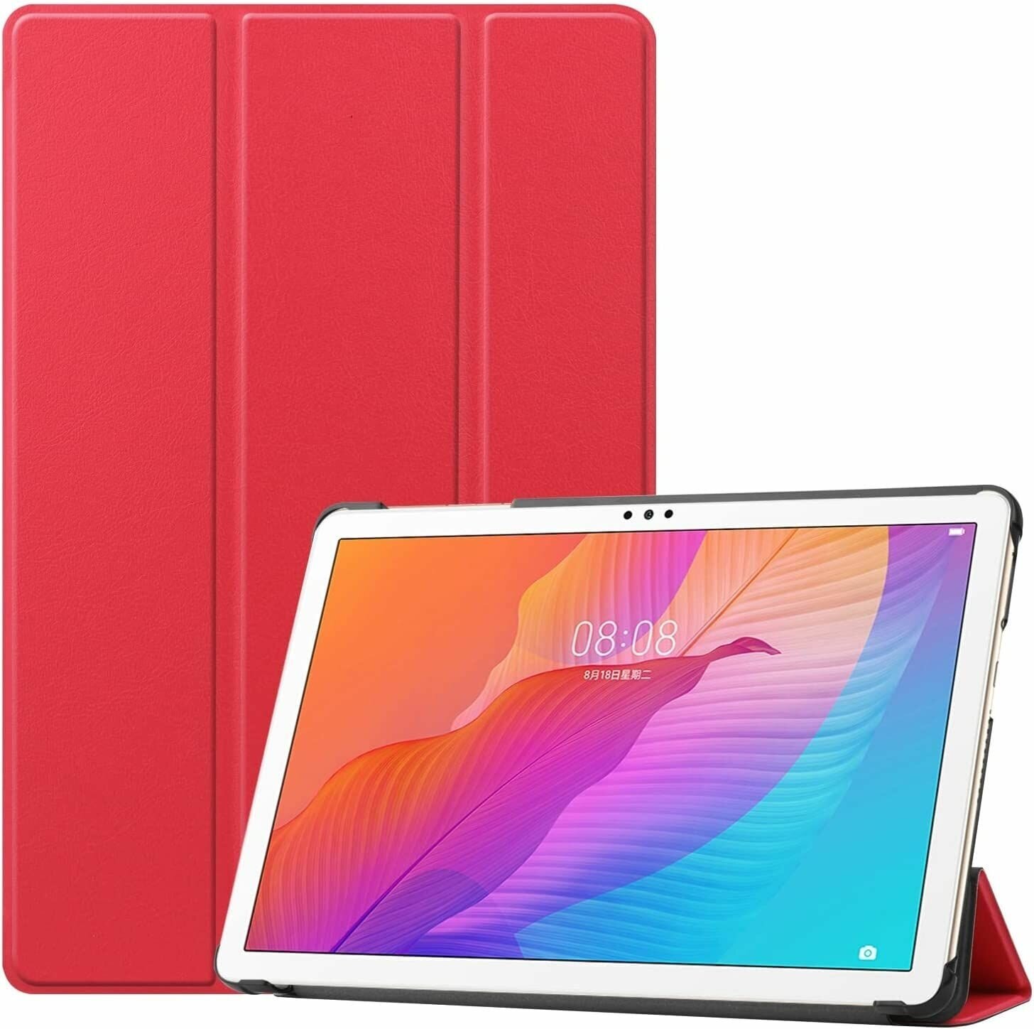 Умный чехол для Honor Pad X8, X8 Lite, X6, Huawei MatePad T10/T10s, Huawei MatePad SE 10.1(AGS3K-W20), красный