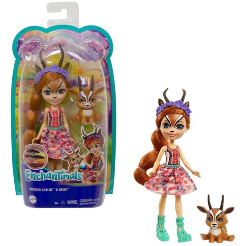 Кукла Enchantimals с питомцем - Габриэла Газелли и Рейсер GTM26 кукла enchantimals с питомцем fnh22 габриэла газелли и рейсер