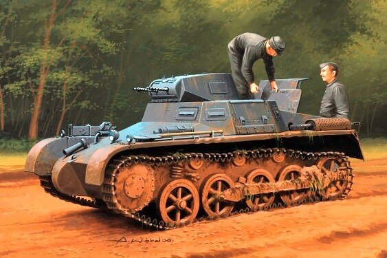 80145 Hobby Boss Panzer 1 Ausf A Sd. Kfz.101(Early/Late Version) Масштаб 1/35