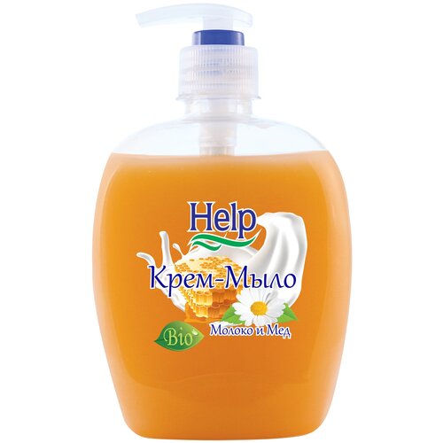 Help Крем-мыло Молоко и мед, 500 мл, 544 г крем мыло help молоко и мед 500 мл