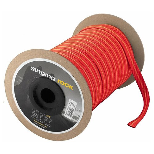 Стропа 12 мм Tubular tape TENDON, XPOPRPAEXPRESDYN01, red white, катушки по 150 м