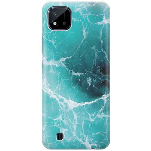 фото Cиликоновый чехол на realme c20 / c11 (2021) / рилми с20 / с11 (2021) с принтом "лазурный океан" gosso