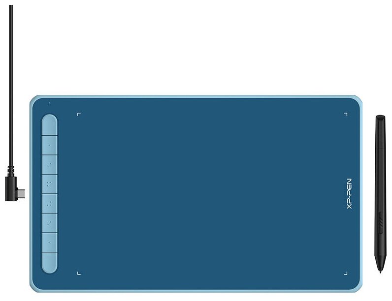 Графический планшет XPPen Deco L синий