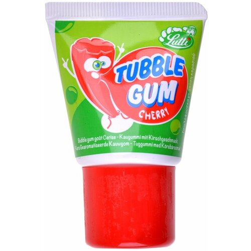 Жевачка в тюбике Tubble Gum Cherry со вкусом вишни 35 гр fun food amgum жевательная резинка tubble gum mango