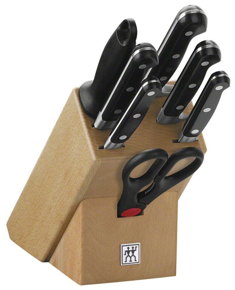 Набор Zwilling J. A. Henckels Professional S 35662-000 5 ножей ножницы и мусат с подставкой