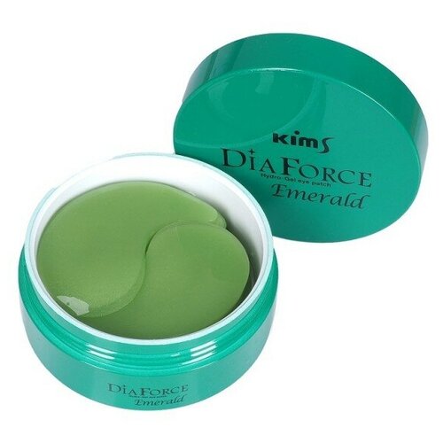 Гидрогелевые патчи Kims Dia Force Emerald Hydro-Gel Eye Patch (60 шт. в баночке, размер S)