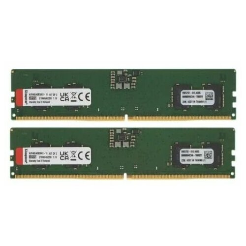 Оперативная память Kingston DDR 5 DIMM 16Gb, 4800Mhz (KVR48U40BS6K2-16)