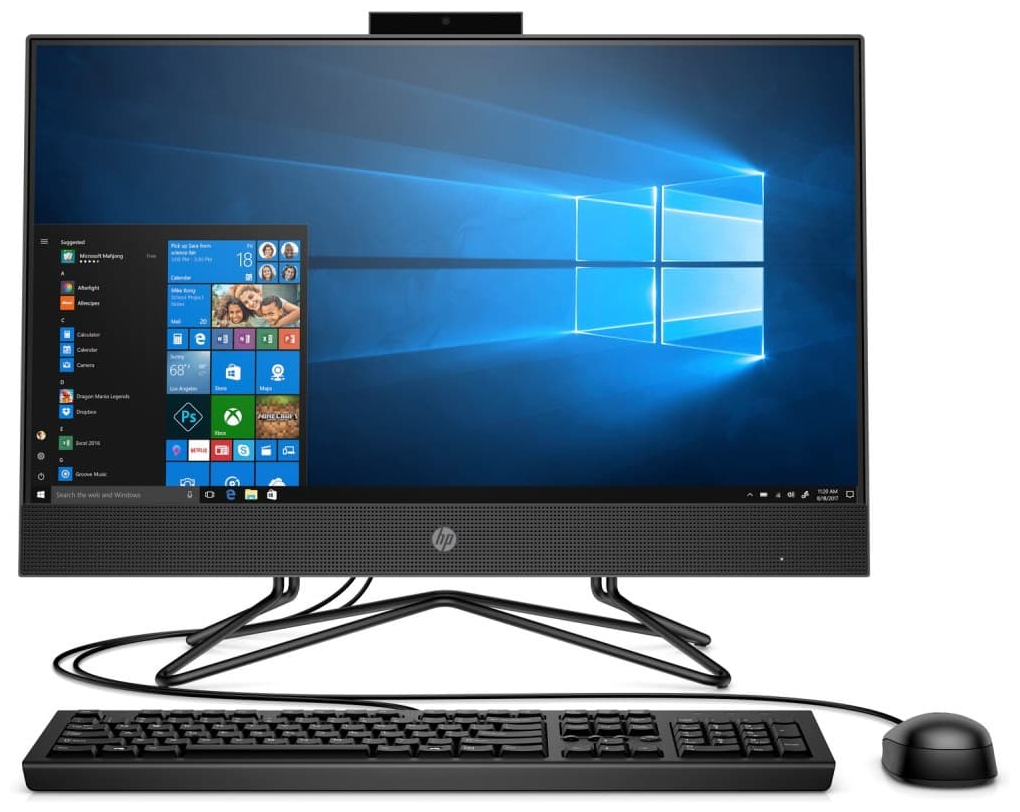 HP 205 G4 All-in-One NT 21,5"(1920 x 1080)Ryzen3-4300,8GB,512GB,DVD,usb kbd&mouse,WLAN RTL8821CE AC 1x1 BT 4.2 WW,RTF Card,ID JTB PLA w5MPC,W