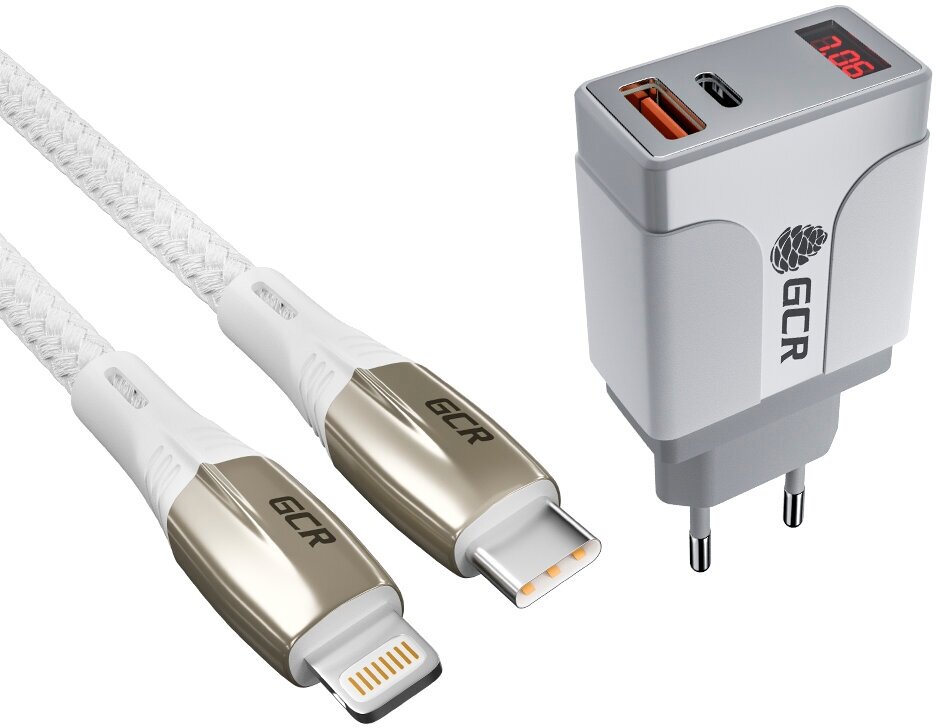 GCR Сетевое зарядное устройство на 2 USB порта (QC 3.0 + PD 3.0 ), черный, GCR-52891 Greenconnect GCR-52891 - фото №2