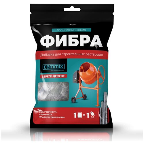 Фиброволокно полипропилен. CEMFIBRA 150 Г (1/36/1152) CEMMIX фиброволокно полипропиленовое cemmix cemfibra 600 г