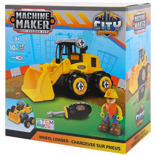 Конструктор Machine Maker Junior Builder 40014 Wheel Loader Колесный погрузчик, 10 дет.