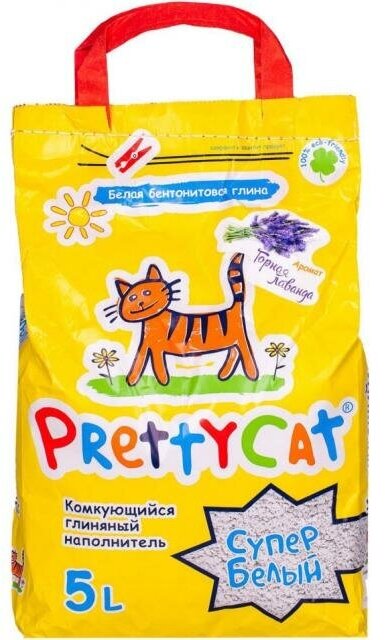 Наполнитель комкующийся PrettyCat Cупер белый с ароматом лаванды, 2кг - фото №18