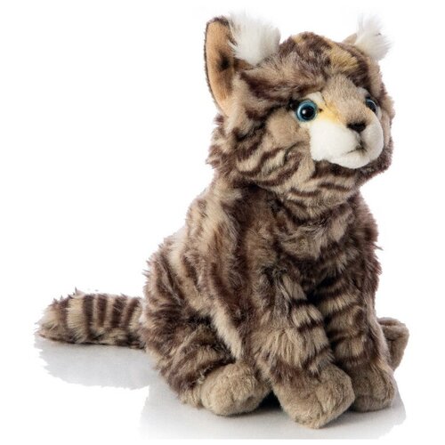 фото Мягкая игрушка leosco кот полосатый 27см сидящий