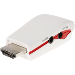Конвертер HDMI-VGA с питанием от USB+3,5 аудио aux jack для игровой PS4/xbox и ТВ приставки конвертер-адаптер - изображение