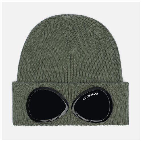 Шапка C.P. Company Cotton Goggle зелёный, Размер ONE SIZE