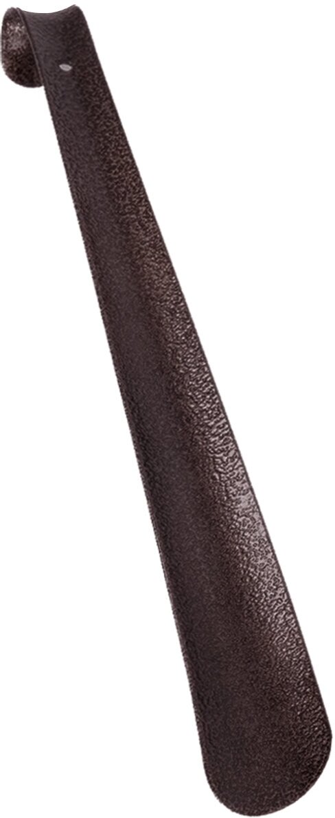 Рожок для обуви металлический, 30 см коричневый