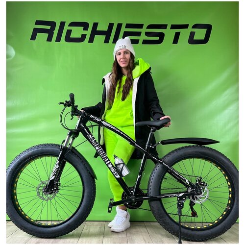 Велосипед фэтбайк Richiesto 26 диаметр колёс подростковыйвзрослыймужскойженский 2017000₽