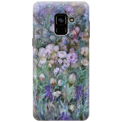 фото Re:pa накладка transparent для samsung galaxy a8 (2018) с принтом "сиреневое поле"