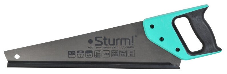 Ножовка по дереву, 500 мм, 12TPI, 3D-зуб Sturm 1060-57-500