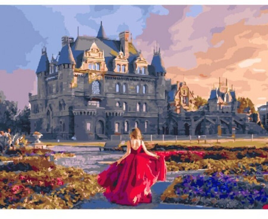 Картина по номерам Сказочный замок Гарибальди 40х50 см Hobby Home