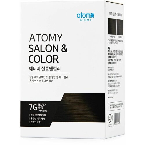 Atomy краска для волос корейская Salon&Color 7G черный