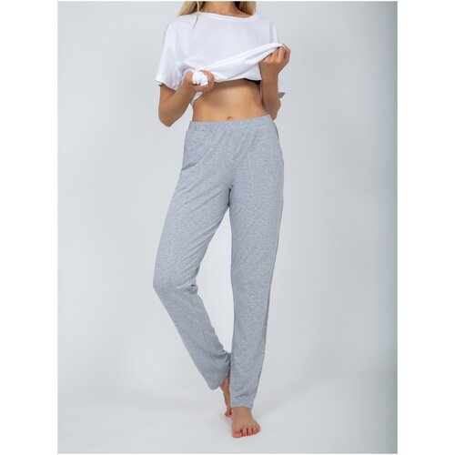 фото Брюки женские пижамные kin fashion серые xl