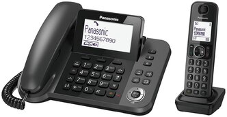 Радиотелефон Panasonic KX-TGF310 черный металлик