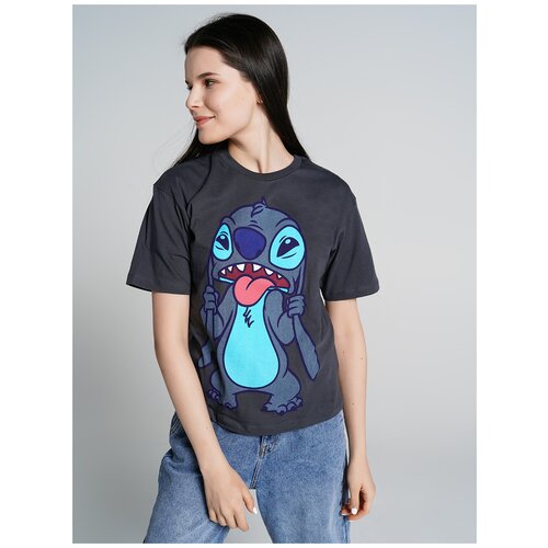 фото Футболка с кор.рукавом твое 77981 размер l, темно-серый, women