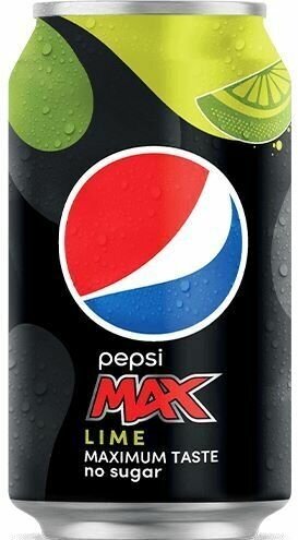 Газированный напиток Pepsi Max со вкусом Лайма, без сахара, в ж/б, 0,33 л х 5 шт.