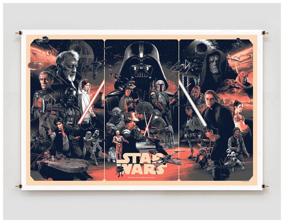 Постер плакат для интерьера "Звёздные Войны. Star Wars"/ Декор дома, офиса, комнаты A3 (297 x 420 мм)