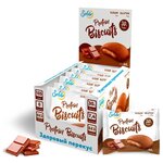 Печенье Protein Biscuits шоколадное с белково-шоколадной начинкой 40 грамм (10 штук в упаковке) - изображение