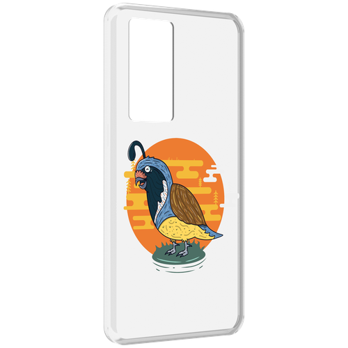 Чехол MyPads попугай-на-острове для Realme GT Master Explorer Edition задняя-панель-накладка-бампер