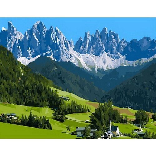 Картина по номерам Альпийский рай 40х50 см Hobby Home