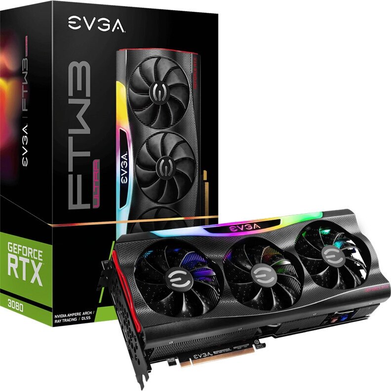 Видеокарта EVGA GeForce RTX 3080 FTW3 ULTRA GAMING