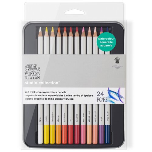 Winsor & Newton Акварельные карандаши Studio Collection, 24 цвета (WN0490015), 24 шт.