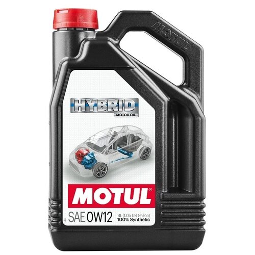 фото Синтетическое моторное масло motul hybrid 0w12, 4 л