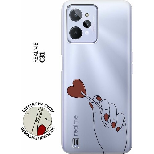 Силиконовый чехол на realme C31, Рилми С31 с 3D принтом Heartbreaker прозрачный силиконовый чехол на realme 6 рилми 6 с 3d принтом heartbreaker прозрачный