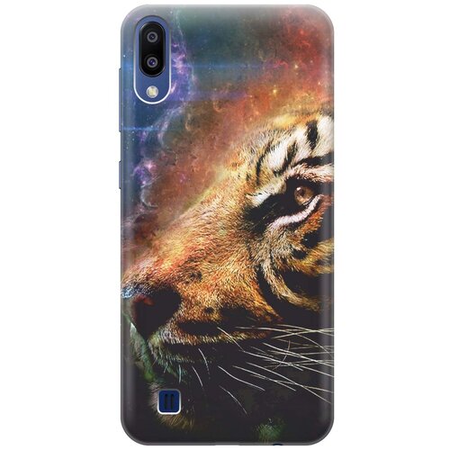 фото Gosso ультратонкий силиконовый чехол-накладка для samsung galaxy m10 с принтом "космический тигр"