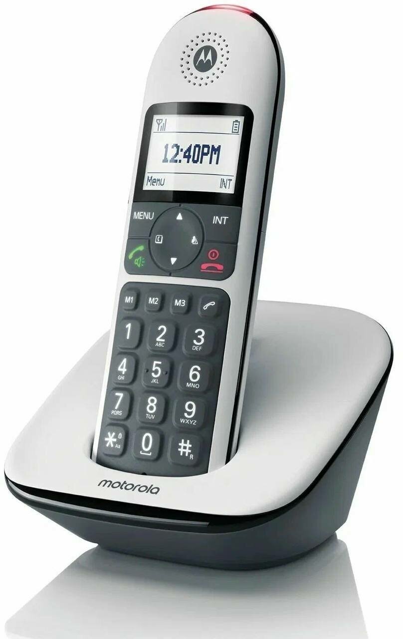 Радиотелефон Motorola, радиотелефон белого, черного цвета