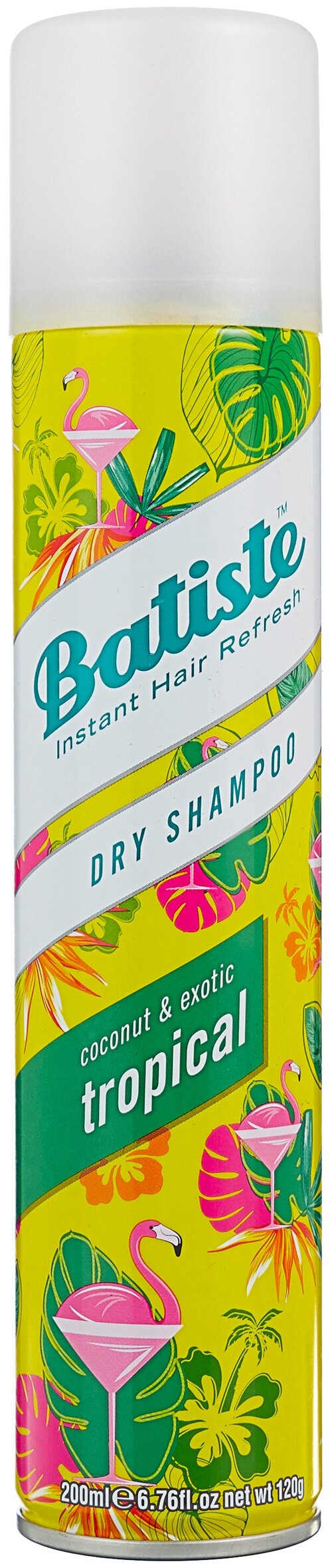 Batiste сухой шампунь Tropical, 120 г, 200 мл