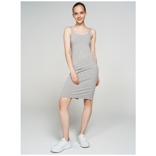 фото Платье твое 70255 размер xl, светло-серый меланж, women