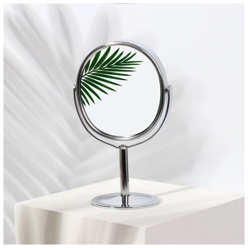 фото Зеркало наст мет нож круг (2) металл d9,5/11*16см увел серебр 2275965 сима-ленд