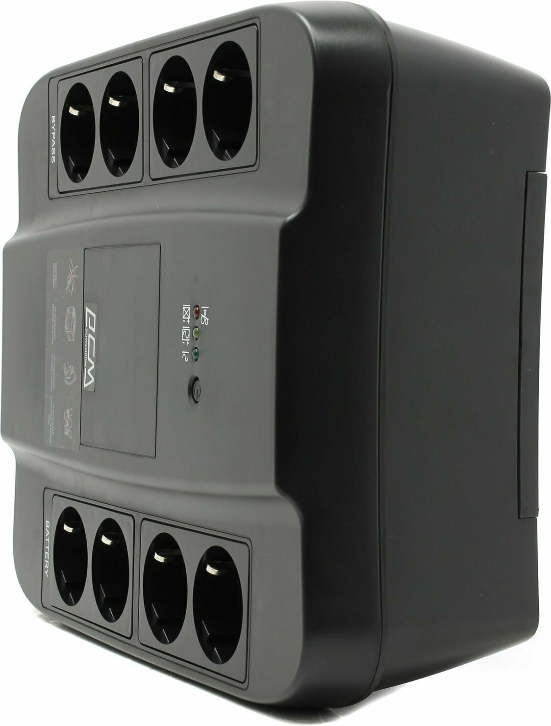 Резервный ИБП Powercom SPIDER SPD-1000N черный 550 Вт - фото №3