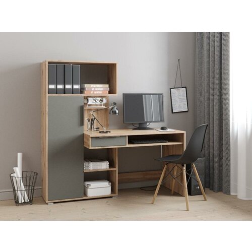 Стол письменный квадро Дуб Вотан / Графит