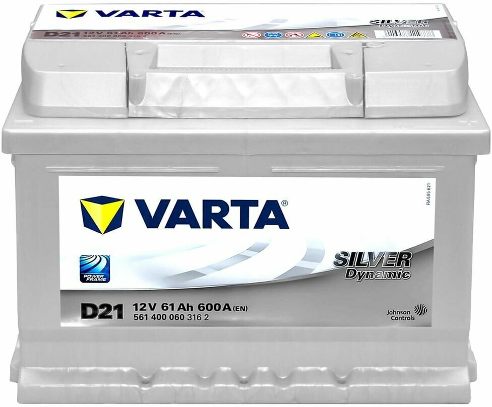 Аккумлятор автом. Varta Silver Dynamic 61Aч 600A (561 400 060 D21) - фото №4