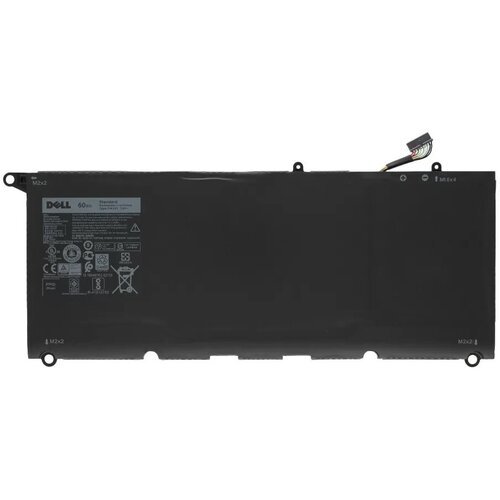 Аккумулятор PW23Y для Dell XPS 13 9343, 9350, 9360 (60Wh) brand new original for dell xps13 9350 xps13 9360 c case palm rest uk large carriage main cover shell 0fy65j fy65j