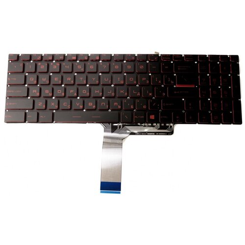 Клавиатура для ноутбука MSI GE62 GE72 с красной подсветкой Pn V143422GK1 S1N-3ERU2U1-SA0 3299₽