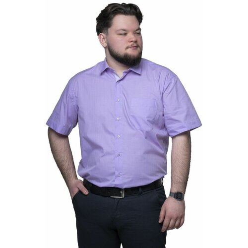 фото Рубашка imperator, размер 48/m/178-186/40 ворот, фиолетовый