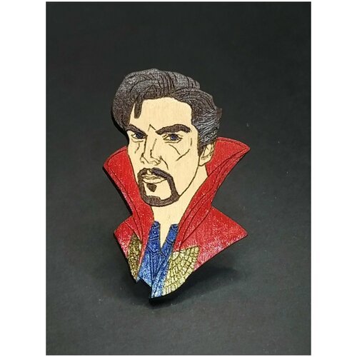 фото Доктор стрендж, стивен стрендж, значок деревянный, брошь на одежду, значок на рюкзак нет бренда